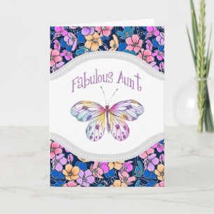 Carte Idées de cadeaux fabuleux pour une tante papillon