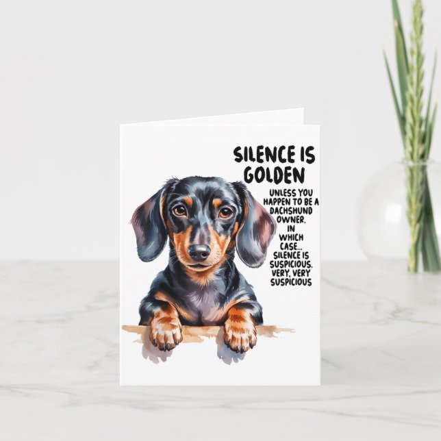 Carte Idées de Dachshund pour femmes & Miniature de nouv (Devant)