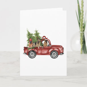 Carte Idées de Noël joyeuses pour berger allemand Déguis