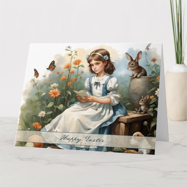 Carte Idylle de Pâques nostalgique (Devant)