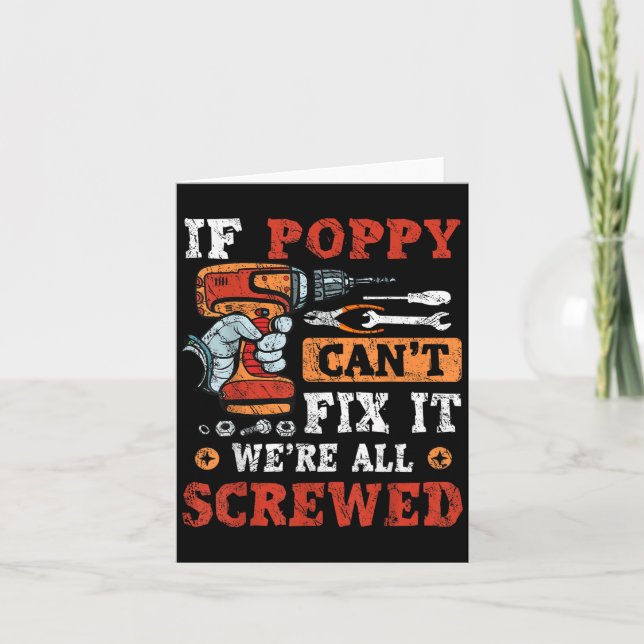 Carte If Ppy Can't Fix It We're All Screwed Father's Day (Devant)