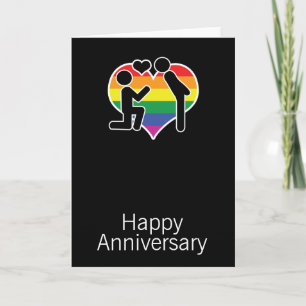Carte Il a dit oui Joyeux Anniversaire Thème Gay