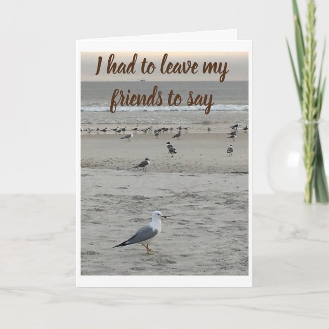 CARTE IL A LAISSÉ TOUS SES AMIS DIRE **HEUREUX ANNIVERSA (Devant)