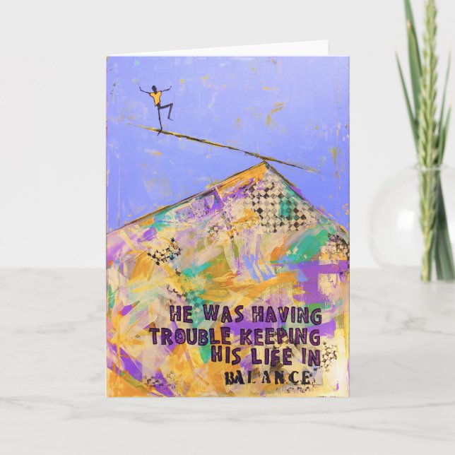 Carte Il avait le problème maintenir sa vie dans (Devant)