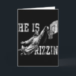 Carte Il est drôle de Rizzin Christian Basketball Meme P<br><div class="desc">Il est drôle de Rizzin Christian Basketball Meme Pâques</div>
