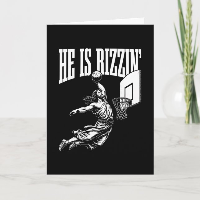 Carte Il est drôle Jésus Sketll Meme Pâques Christ (Devant)