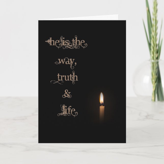 Carte Il est le chemin, la vérité et la vie (Devant)