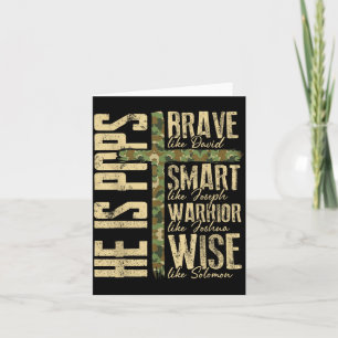 Carte Il Est Ps Camo Religieux Fête Des Pères Chrétien P