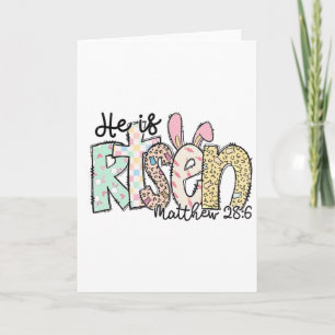 Carte Il Est Ressuscité Jésus Chrétien Joyeuses Pâques F