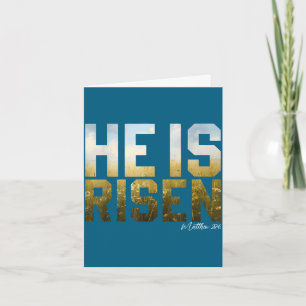 Carte Il est ressuscité Pâques Jésus verset biblique chr