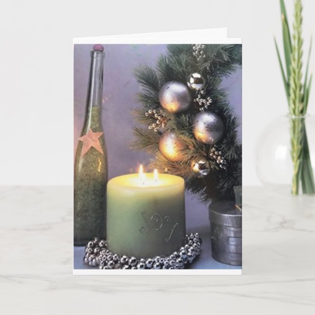 CARTE IL EST TEMPS DE DIRE "JOYEZ NOËL / HEUREUSE NOUVEL (Devant)