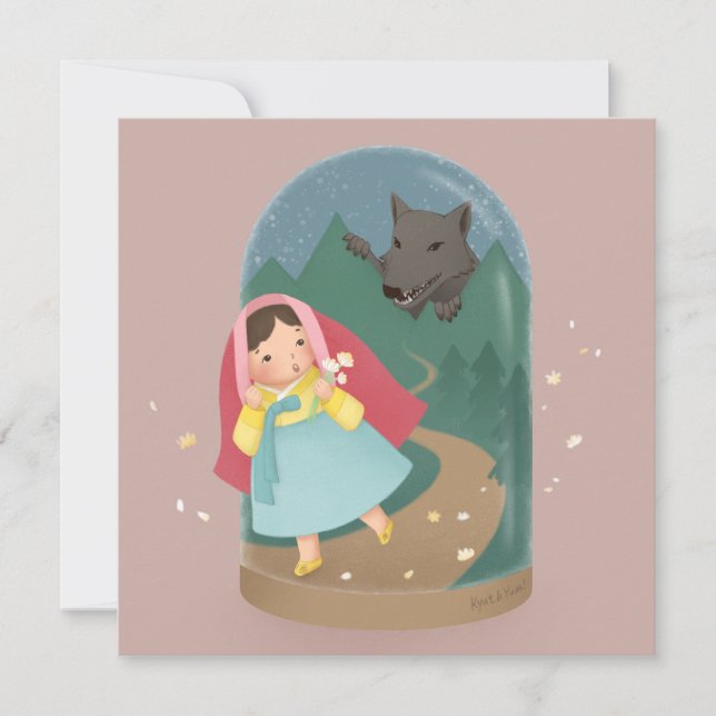 Carte Il Était Une Fois : Petit Chaperon Rouge (Devant)