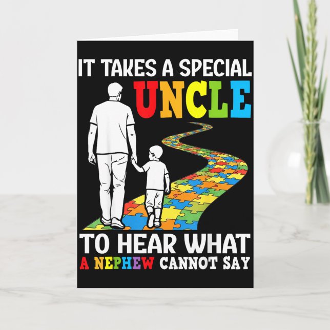 Carte Il faut un oncle spécial pour entendre ce qu'un ne (Devant)