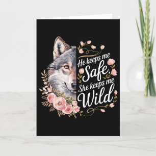 Carte Il me garde en sécurité Elle me garde Amoureux d'a