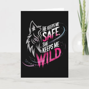 Carte Il me garde en sécurité Elle me garde Amoureux de
