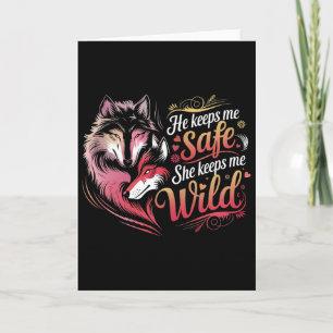 Carte Il me garde en sécurité Elle me garde Amoureux de 