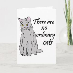 Carte Il N'Y A Pas De Chats Ordinaires