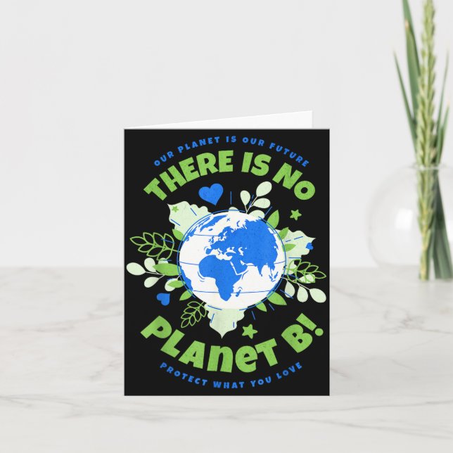 Carte Il n'y a pas de planète B Jour de la Terre  (Devant)