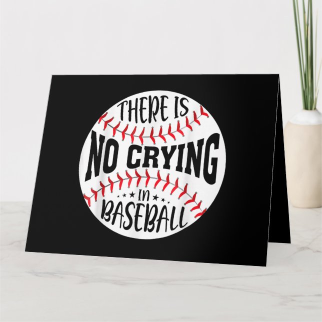 Carte Il N'Y A Pas De Pleurage Au Baseball (Devant)