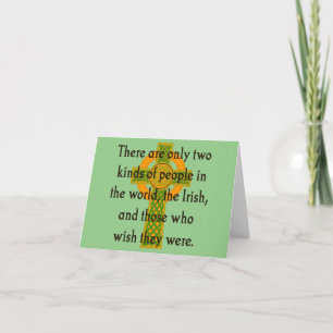 Carte Il n'y a que deux sortes de personnes - Citation i