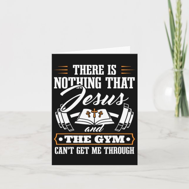 Carte Il N'Y A Rien Que Jésus Et Le Gym Christian (Devant)