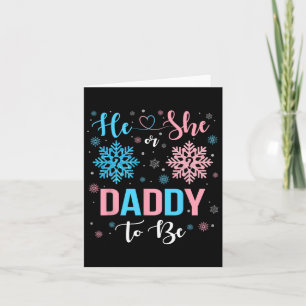 Carte Il Ou Elle Papa Être Noël Snowflake Genre R