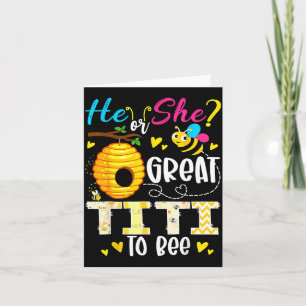 Carte Il ou Elle Super Titi pour être une fête de révéla