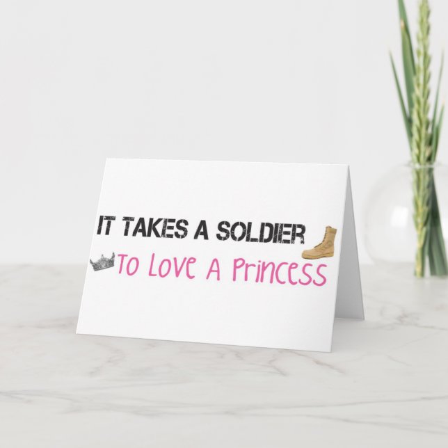 Carte Il prend un soldat pour aimer une princesse (Devant)