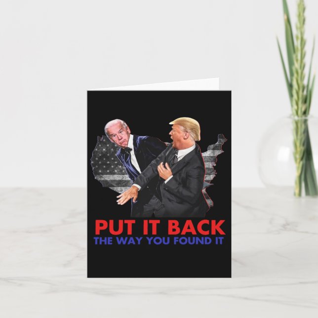 Carte Il Revient Comme Vous L'Avez Trouvé Drôle Biden &a (Devant)