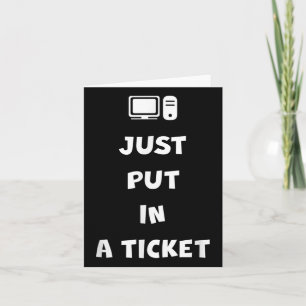Carte Il suffit de mettre un ticket