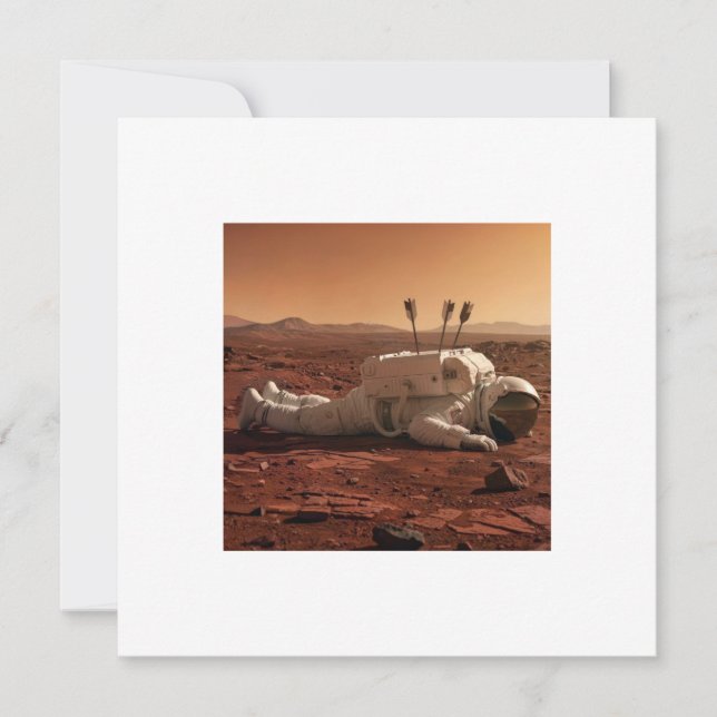 CARTE IL Y A DE LA VIE SUR MARS  (Devant)