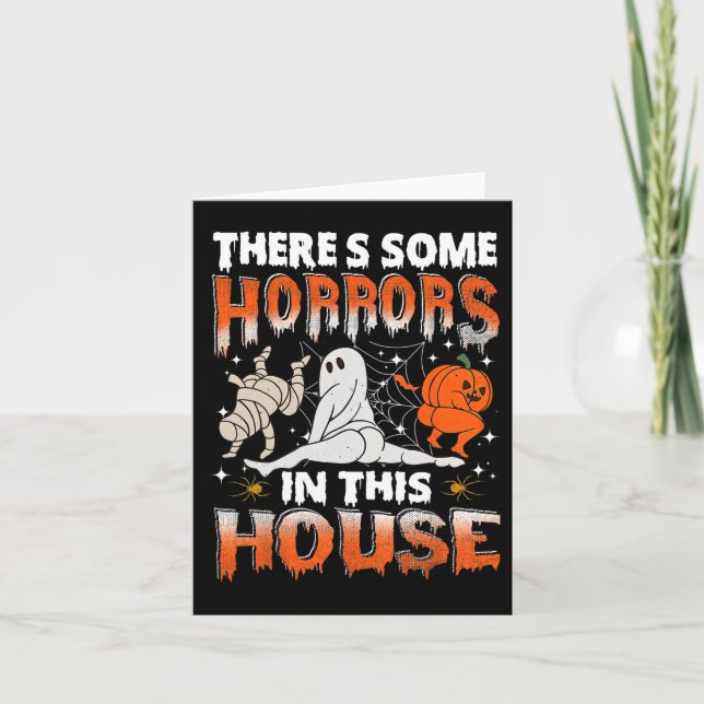Carte Il y a des horreurs dans cette maison Citrouille f (Devant)