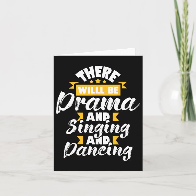 Carte Il Y Aura Drama Chant Danser - Actrice Dram (Devant)