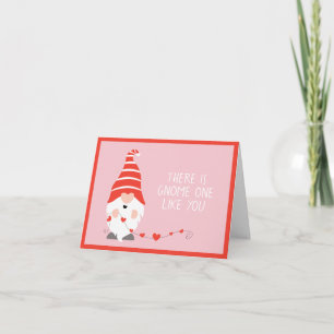 Carte Il Y En A Un Gnome Comme Toi Rouge Rose