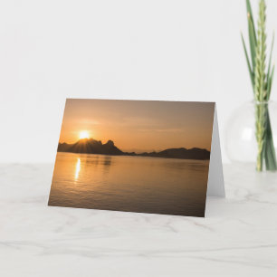 Carte Île de Komodo au coucher du soleil