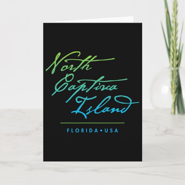 Carte Île de North Captiva Floride  (Devant)