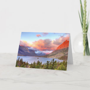 Carte Île sauvage d'oie au lever de soleil