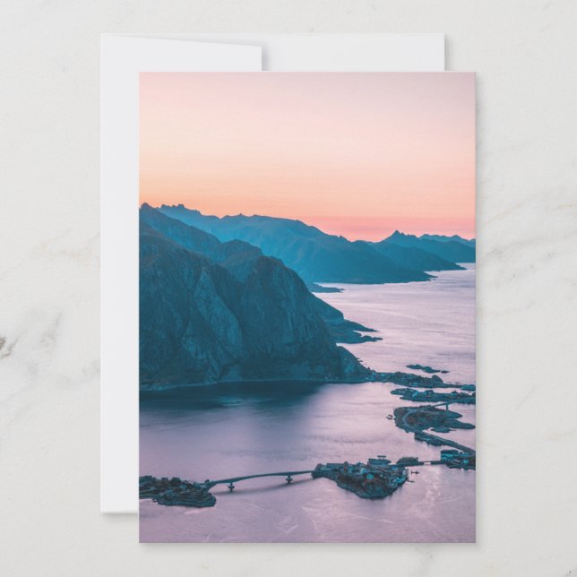 Carte Iles Lofoten Norvège (Devant)