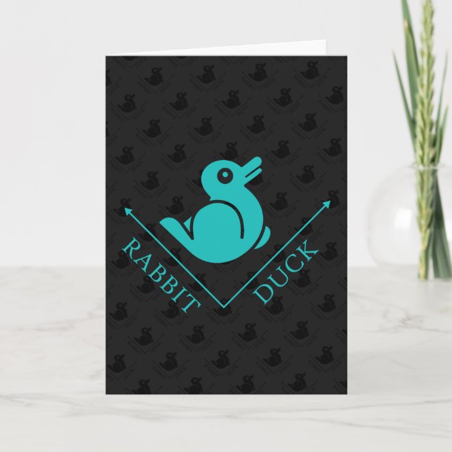 Carte Illusion de lapin de canard (Devant)