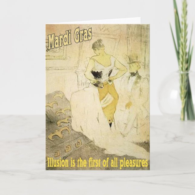 Carte Illusion de Mardi Gras (Devant)