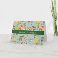 Illustration d'animaux mignons de la forêt Joyeux 