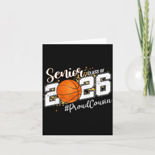 Carte Illustration de basket-ball senior Cousin fière 20