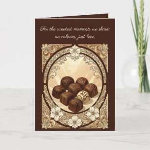 Carte Illustration de bonbons assortis de style Art nouv