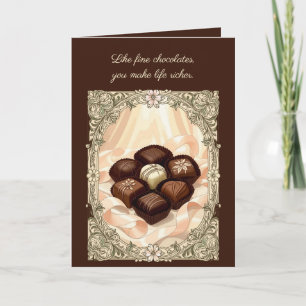 Carte Illustration de bonbons variés de style Art nouvea