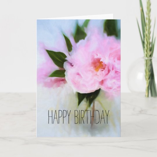 Carte Illustration De Bouquet De Pivoine De Rose De Zazzle Fr