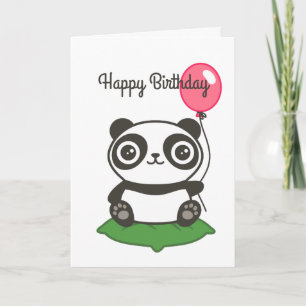 Carte Illustration de Cute Panda