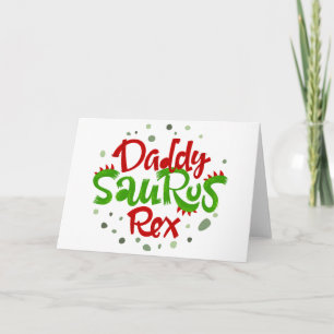 Carte Illustration de Daddy Saurus Rex