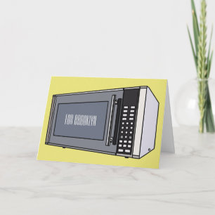 Carte Illustration de dessin sur micro-ondes