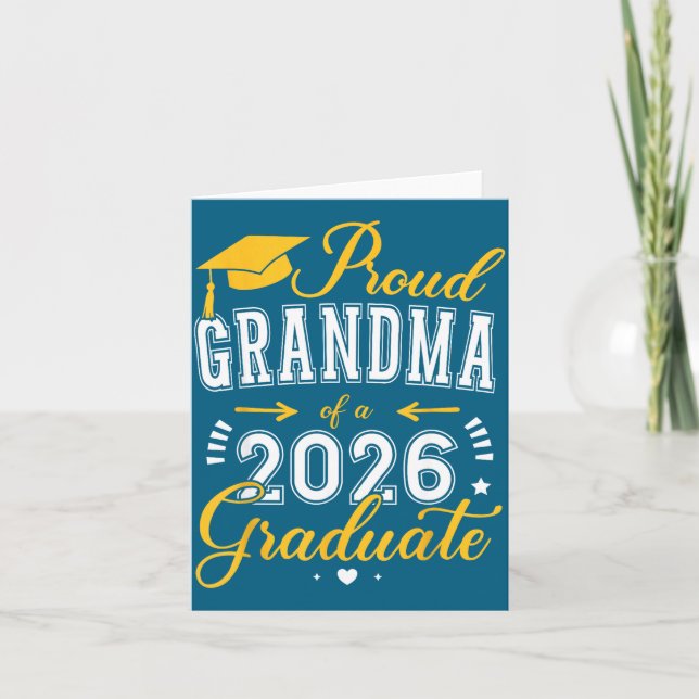 Carte Illustration de diplômée de la promotion 2026 de f (Devant)