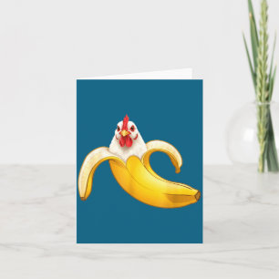 Carte Illustration de garçons à la banane amateurs de po